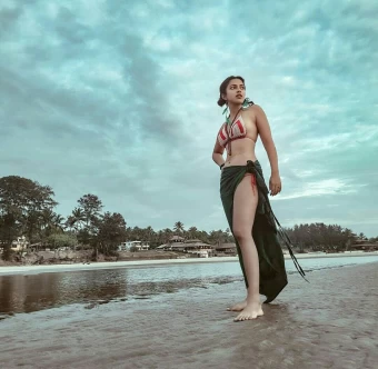 Amala Paul Looks Pretty In A Flattering Bikini