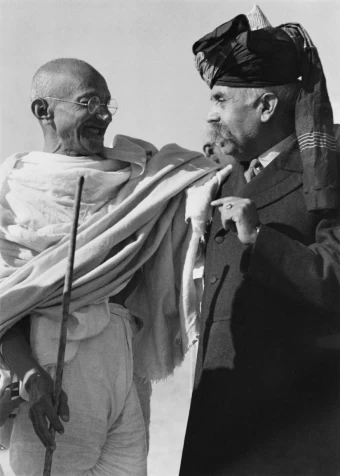 Mahatma Gandhi with his old friend Nawab of Dera