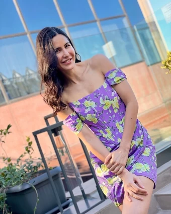 Katrina Kaif looks pretty in the floral mini dress