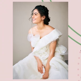 Rashmika Mandanna gives princess vibes in the white dress