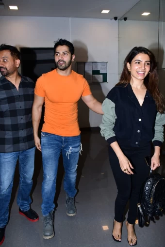 Varun Dhawan and Samantha Ruth Prabhu spotted together