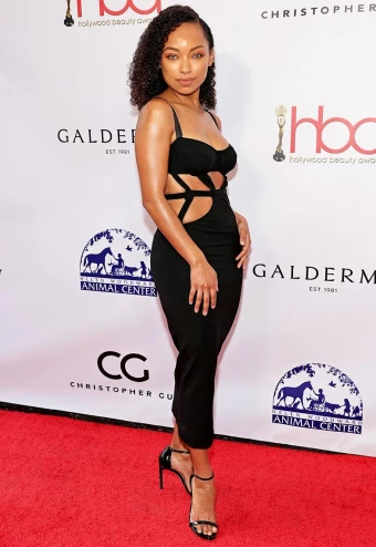 Logan Browning attends the 7th Annual Hollywood Beauty Awards