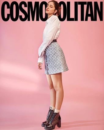 Ananya Panday keeps it chic in a white shirt and mini skirt