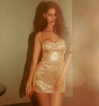 Disha Patani Raises Hotness Quotient In Shimmery Golden Dress