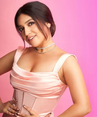 Bhumi Pednekar keeps it classy in the pastel pink dress