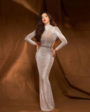 Nora Fatehi Is A Vision To Behold In Shimmery Figure-hugging Dress