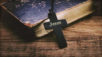 jesus christ black cross
