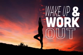 aesthetic fitness quote wake up and work out