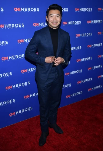 Simu Liu was super handsome during the CNN Heroes All-Star Tribute. Looking stylish, he wore a blue suit with a black turtleneck.