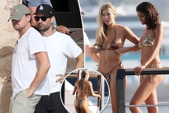 Leonardo DiCaprio yachts with Tobey Maguire, bikini-clad ‘Love Island’ star Arabella Chi in Spain