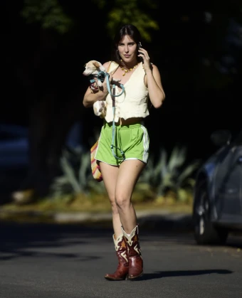 Scout Willis and her pup put their unique street style on display.