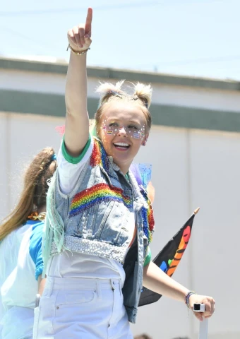 The singer JoJo Siwa attends The City Of West Hollywood's Pride Parade on June 5, 2022 in West Hollywood, California.