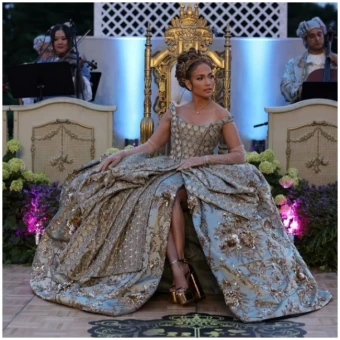 For the first time ever, JLO exuded elegance in a gown made by ace Indian designer Manish Malhotra.