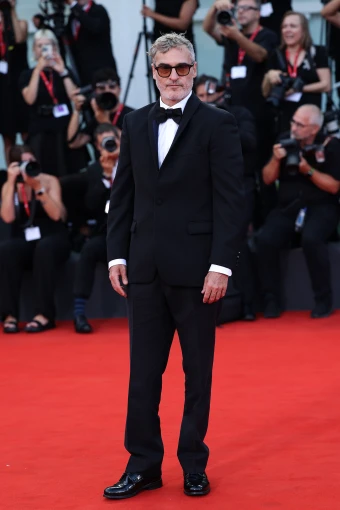 Joaquin Phoenix wears Stella McCartney at the “Joker: Folie à Deux” premiere during the Venice Film Festival 2024.