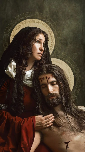 son of god Jesus and Mary HD phone wallpaper