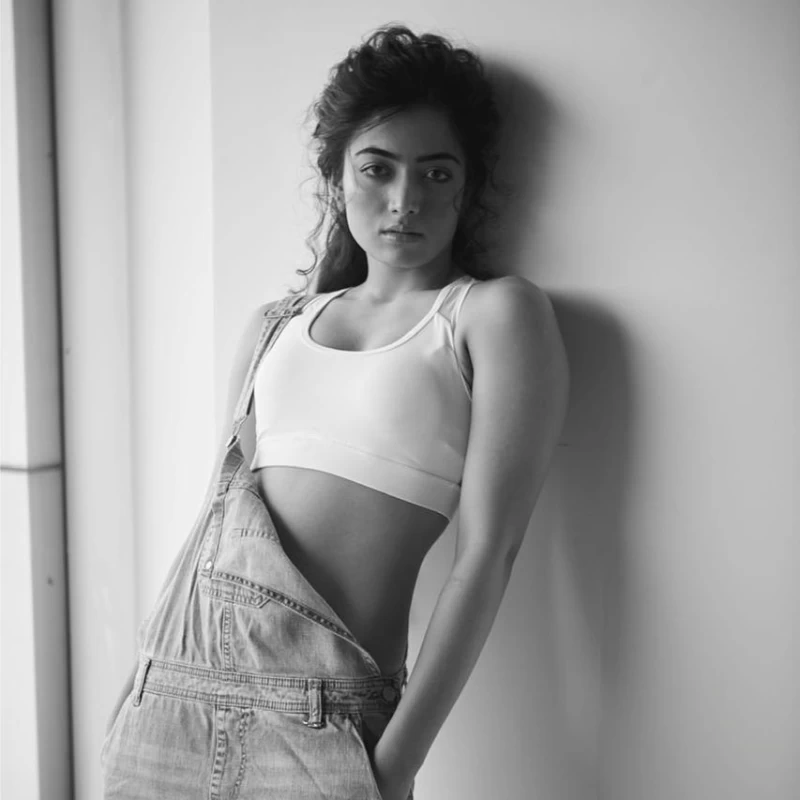 Rashmika Mandanna keeps it sultry in the crop top and dungarees