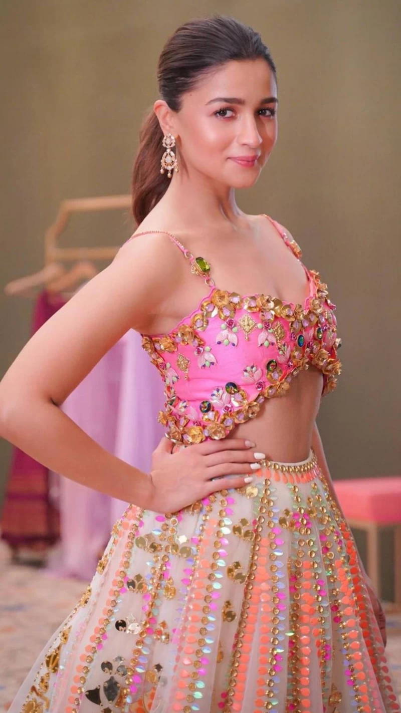 Alia Bhatt cuts a striking figure in the Papa Don't Preach lehenga