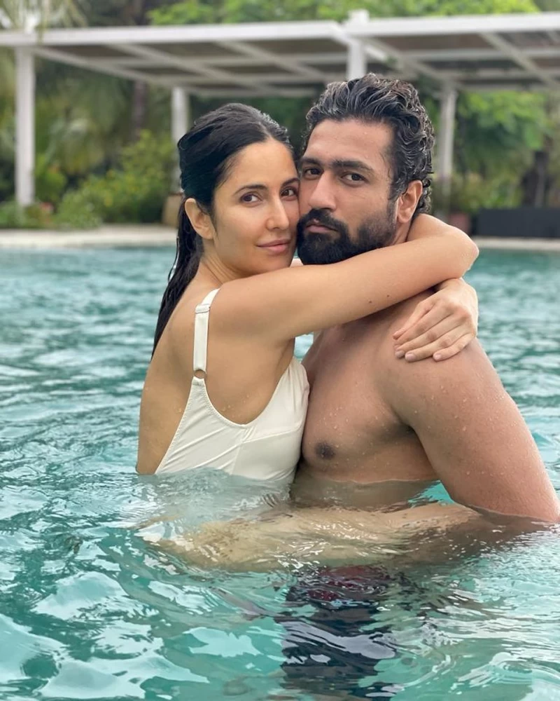 Katrina Kaif Enjoys Pool Day With Hubby Vicky Kaushal