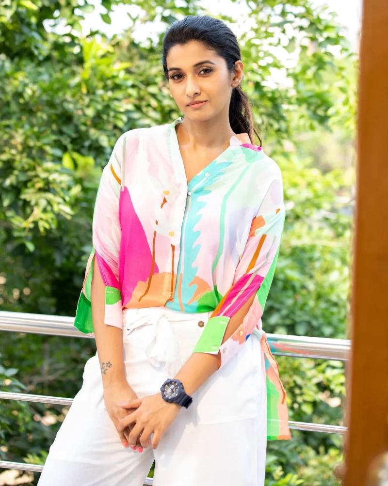 Priya Bhavani Shankar posing for photos in modern attire