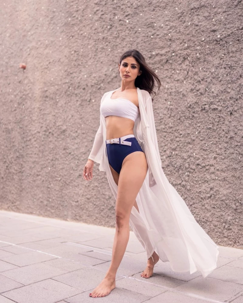 Mouni Roy is back with another bikini shoot.