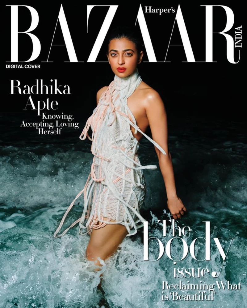 Radhika Apte is the cover girl for Harper's Bazaar's India.