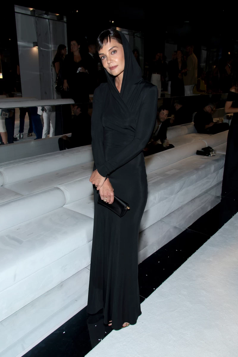 Katie Holmes attends the Tom Ford show during NYFW 2022.