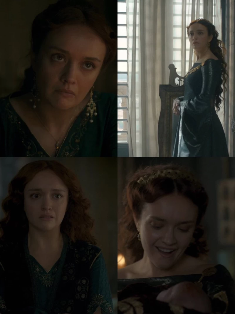 Olivia Cooke as  Alicent Hightower  in â€œThe Princess and the Queenâ€