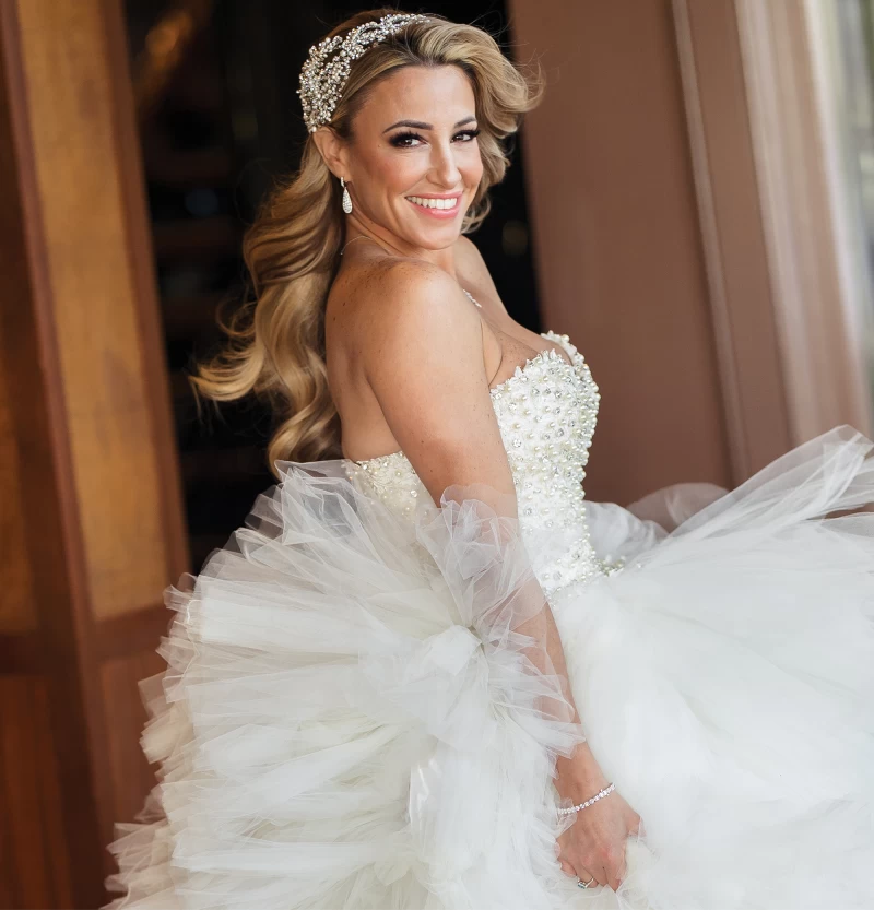 â€œRHONJâ€ newbie Danielle Cabral posed for a photoshoot wearing two wedding gowns ten years after her wedding