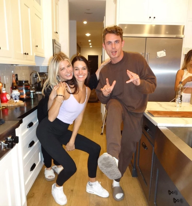 Ariana Madix gets playful with James Kennedy and his girlfriend, Ally Lewber.