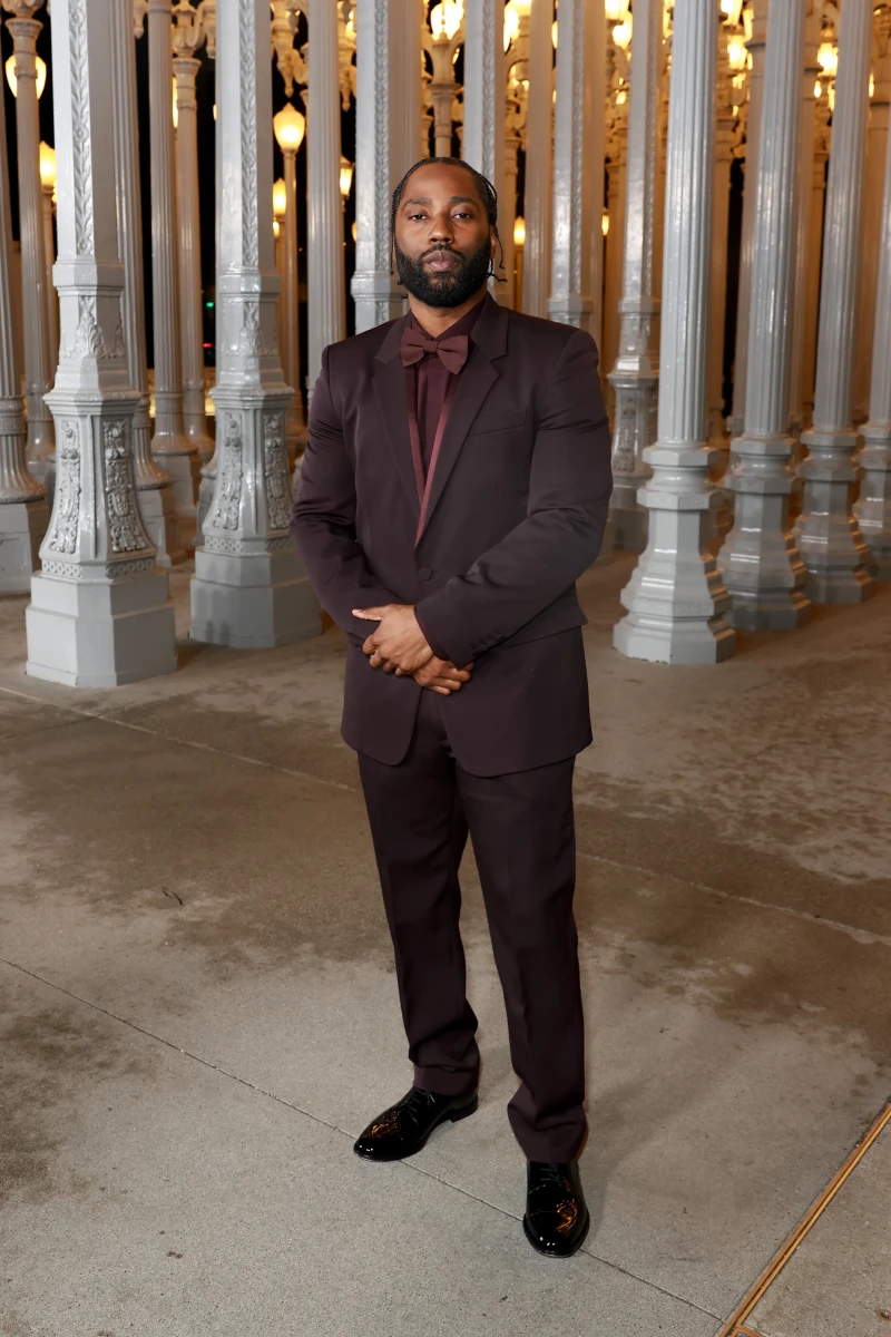 John David Washington, wearing Gucci