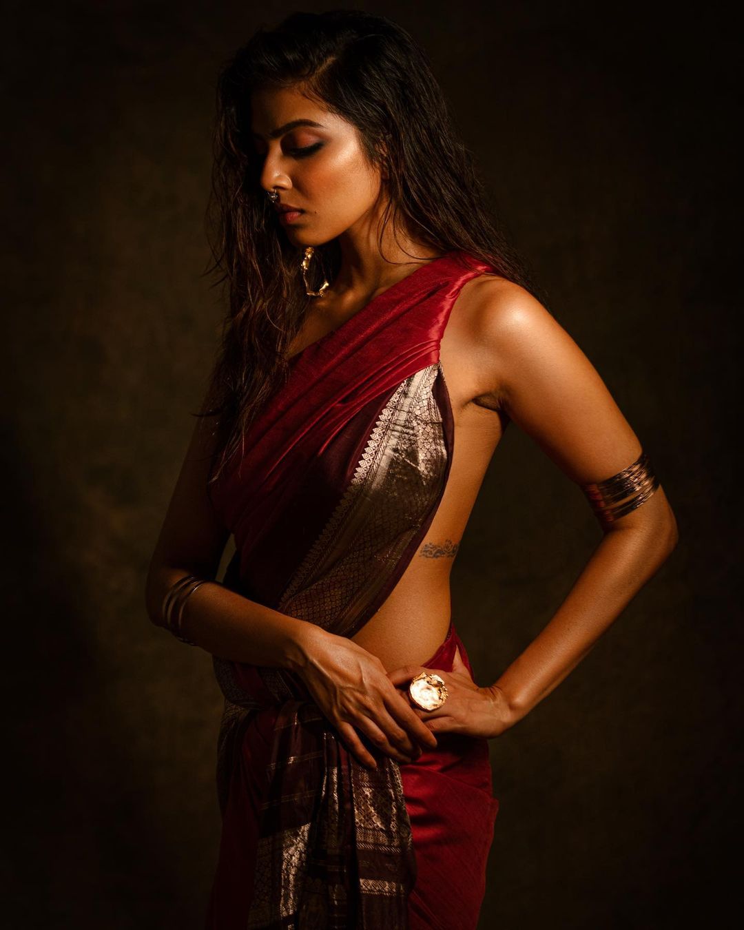 Malavika Mohanan poses like a vintage warrior princess