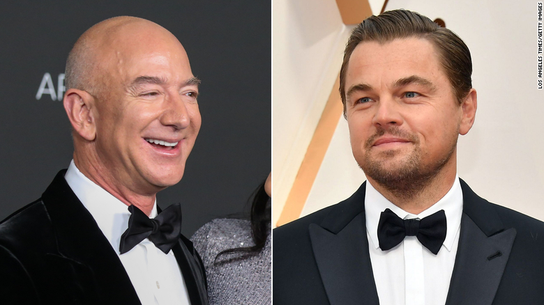 Jeff Bezos and Leonardo DiCaprio