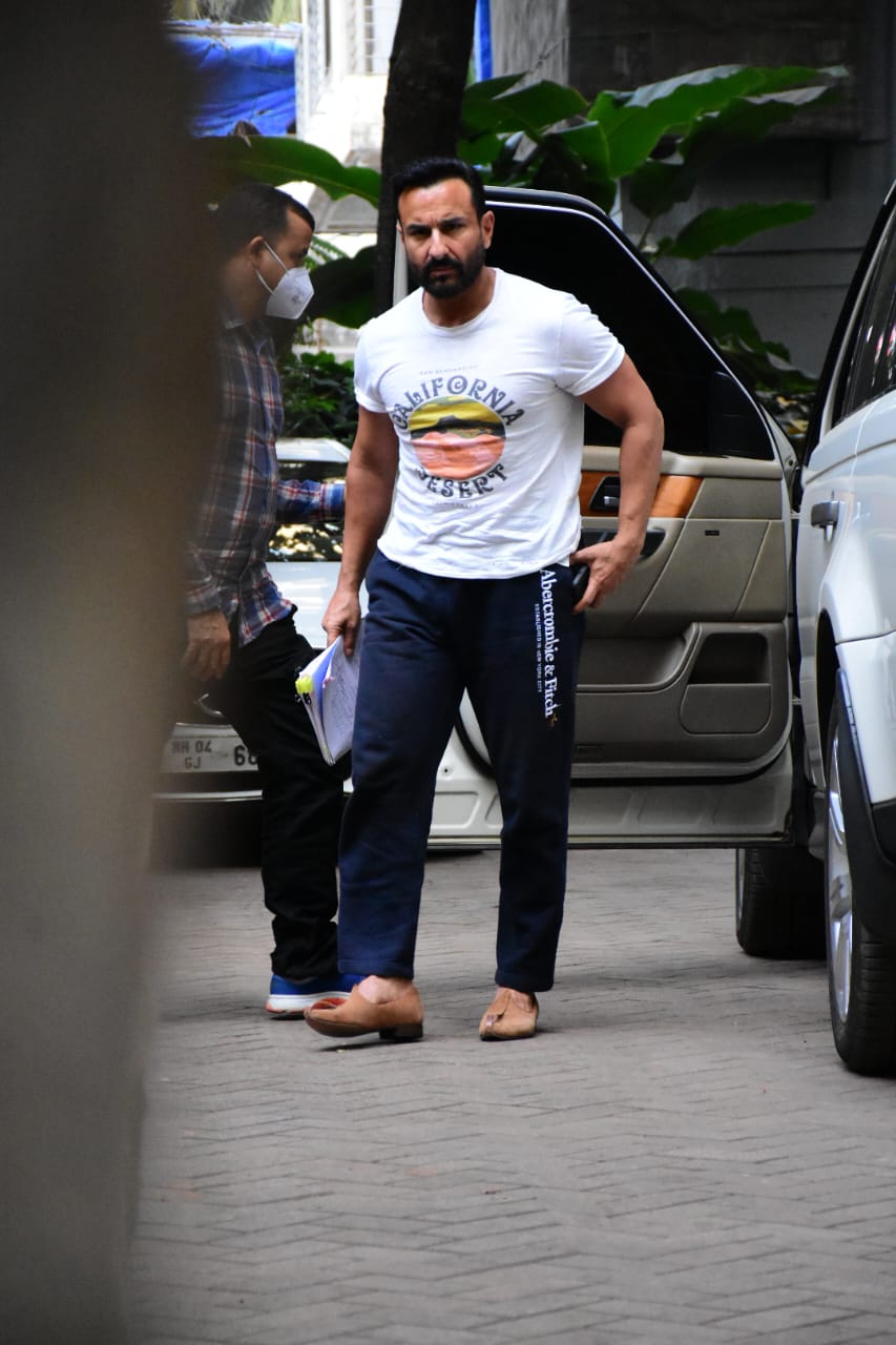 Saif Ali Khan spotted out and about