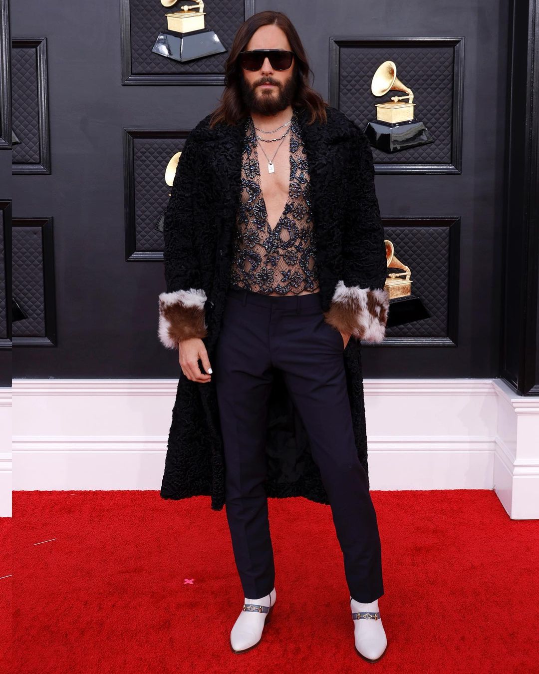 Jared Leto rocked a head-to-toe Gucci look