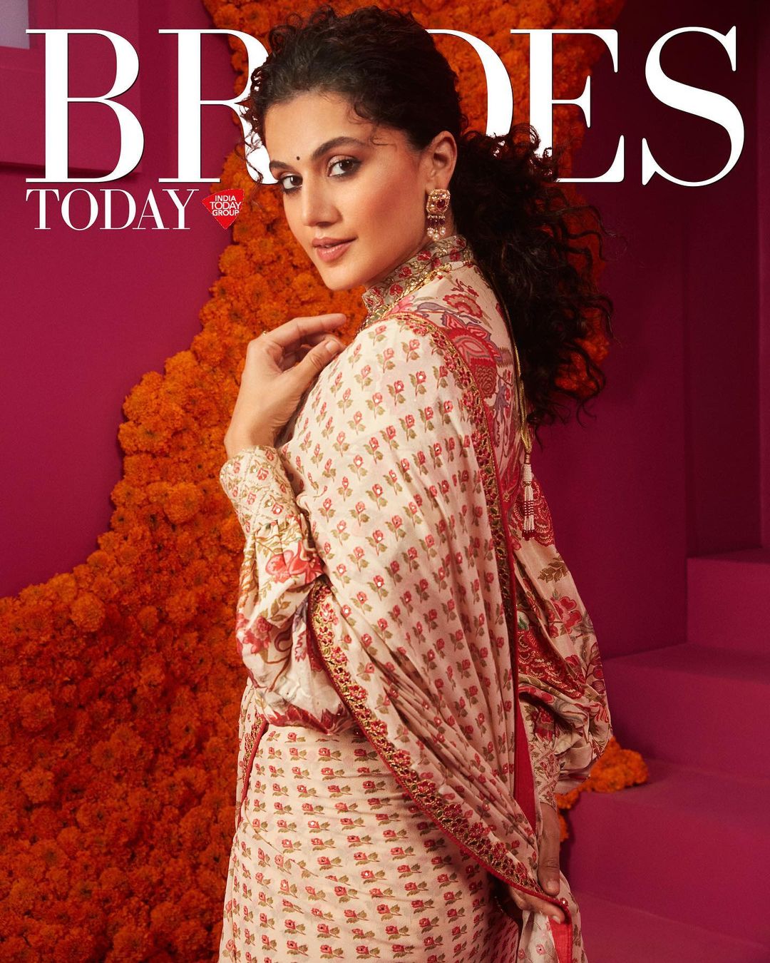 Taapsee Pannu casts a spell in a printed saree