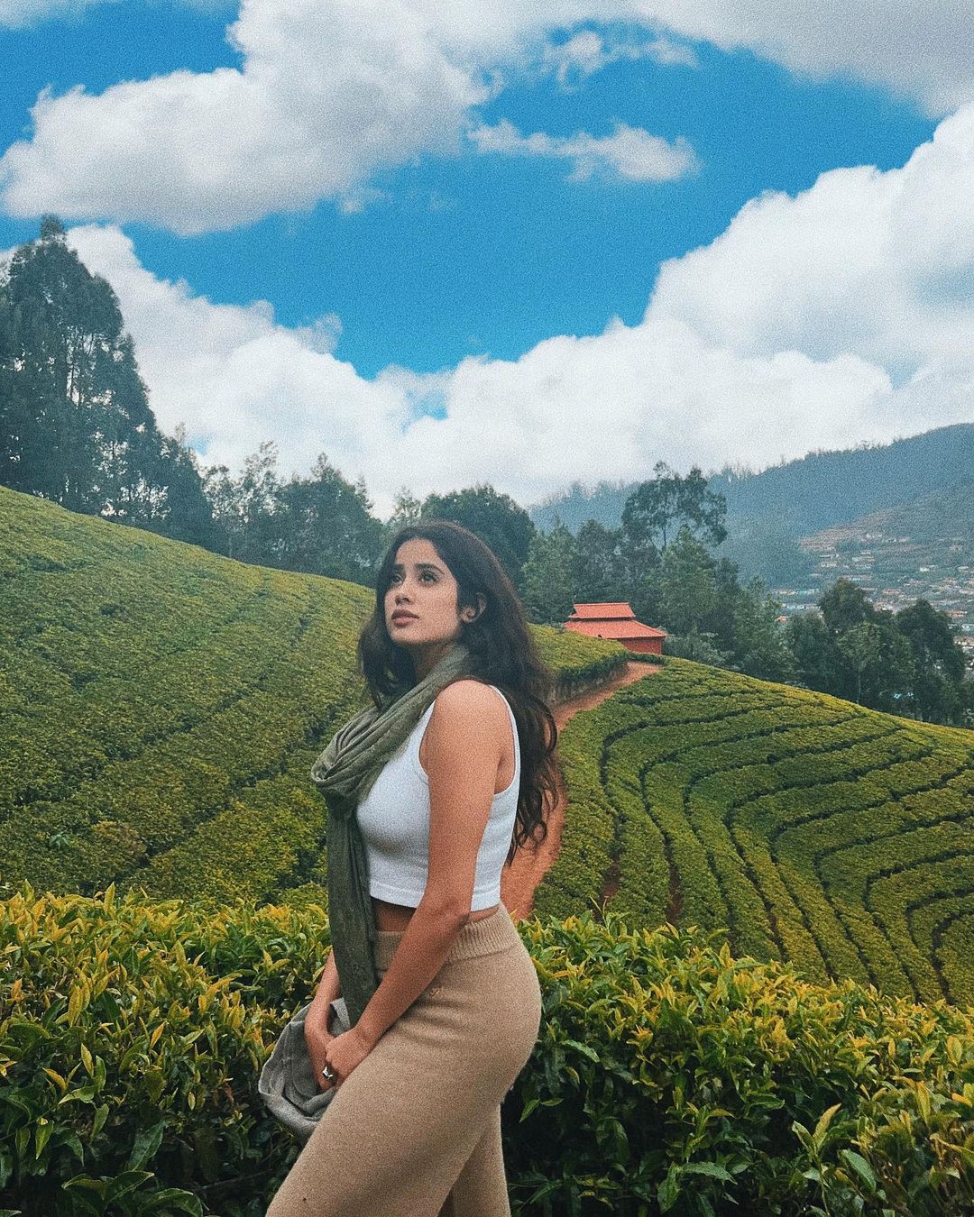 Janhvi Kapoor Looks Drop-dead Gorgeous As She Poses In Tea Garden During Ooty Trip
