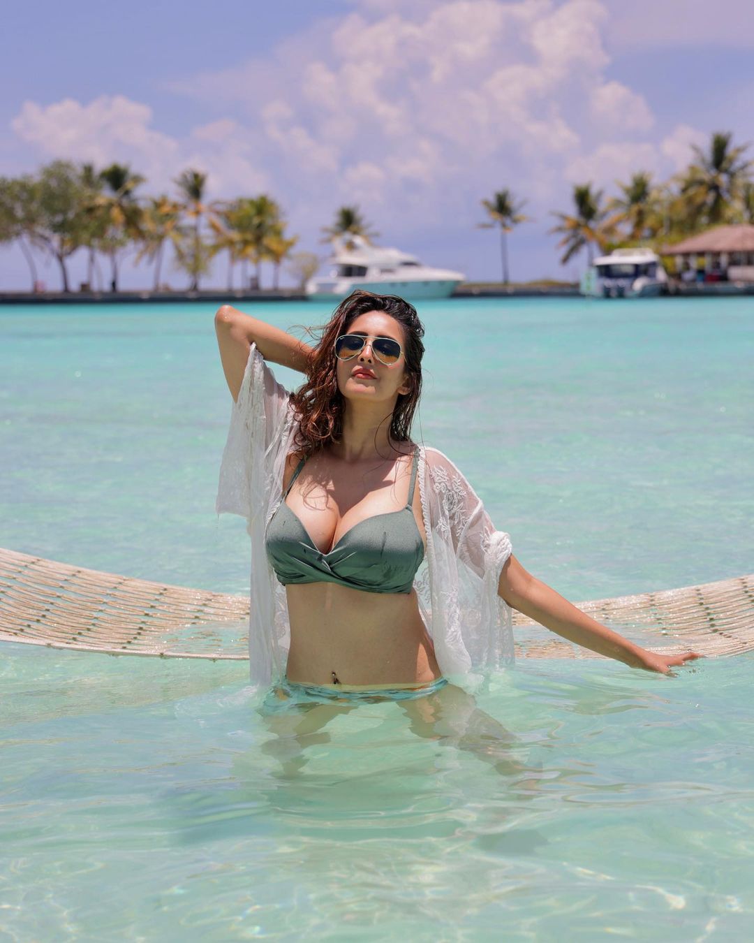 Chahatt Khanna Raises Temperature In Racy Bikinis During Maldives Holiday