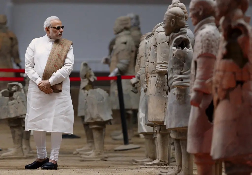 PM Modi at Terracotta Army in Xi'an, China