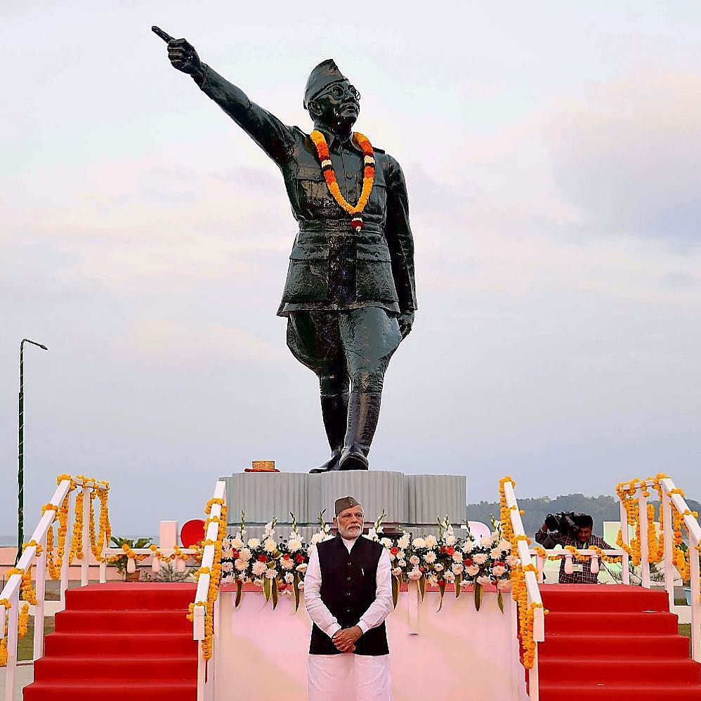 PM paid tribute to Netaji Subhas Chandra Bose at Port Blair, Andaman and Nicobar islands