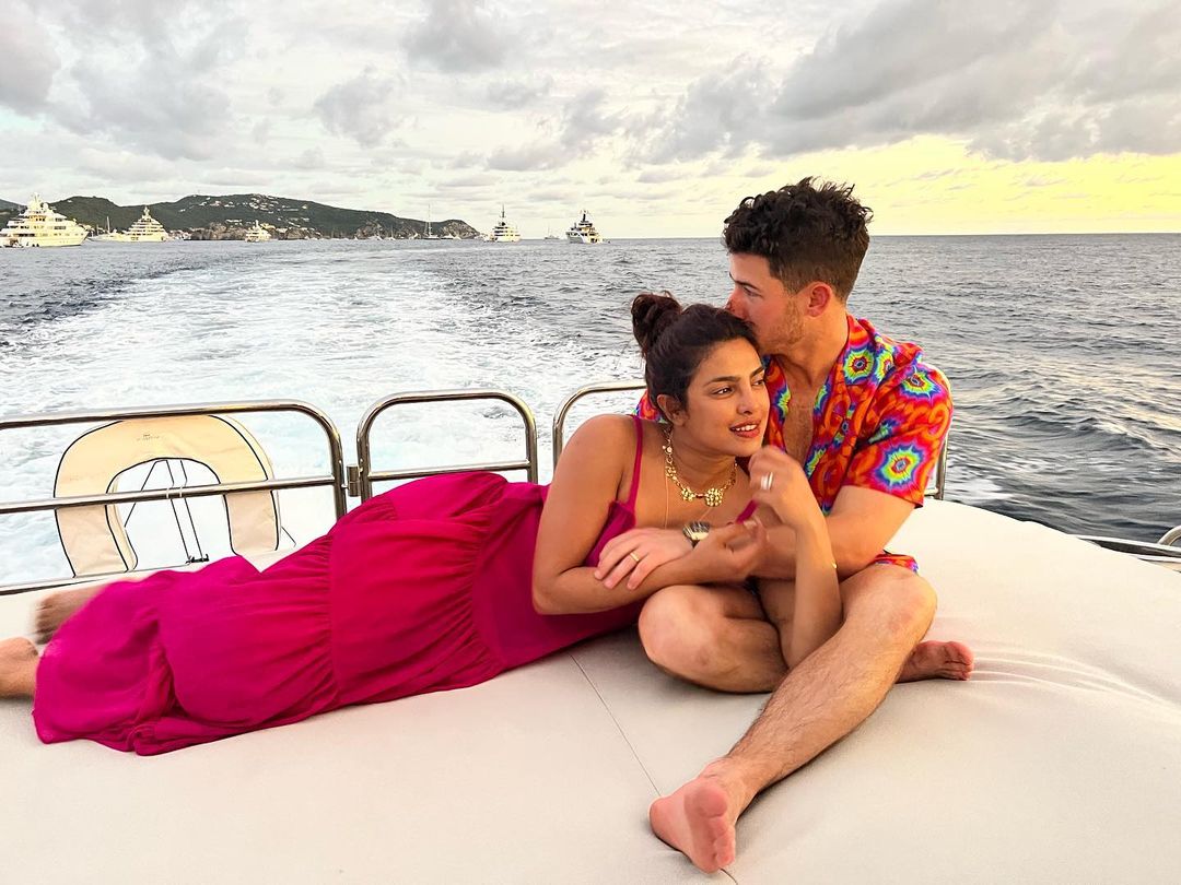Priyanka Chopra and Nick Jonas on another romantic vacation at a beach destination.