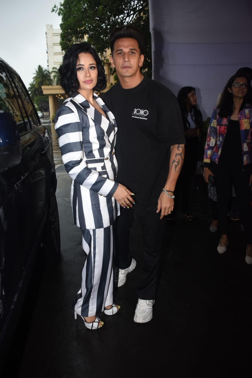 Yuvika Chaudhary and Prince Narula seen at the International Iconic Awards