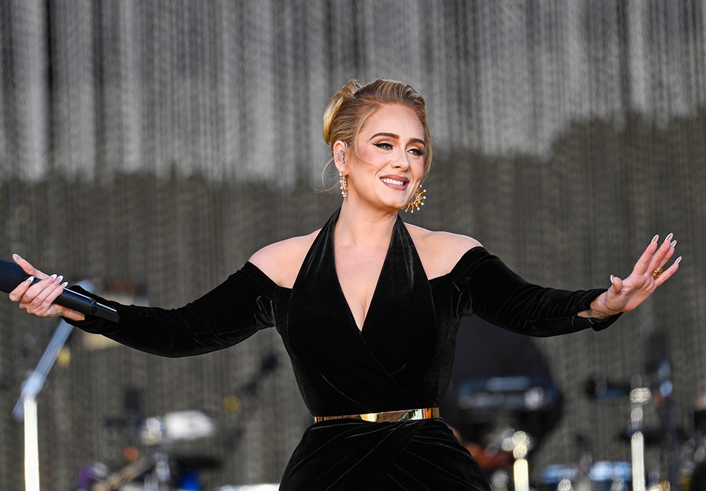 Adele Live from London! The music megastar performs on stage at the BST Hyde Park festival in London