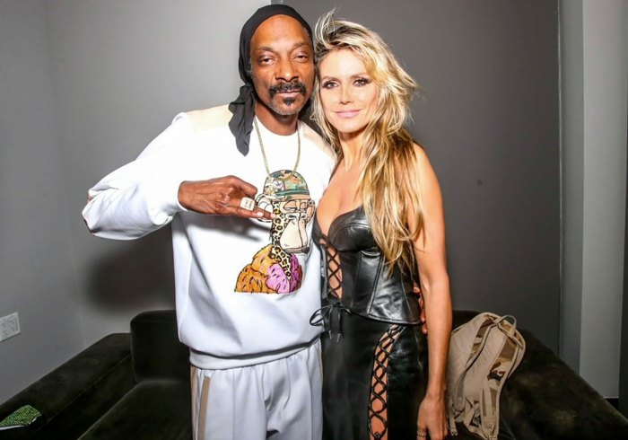 Heidi Klum and Snoop Dogg catch up at Ape Fest in NYC