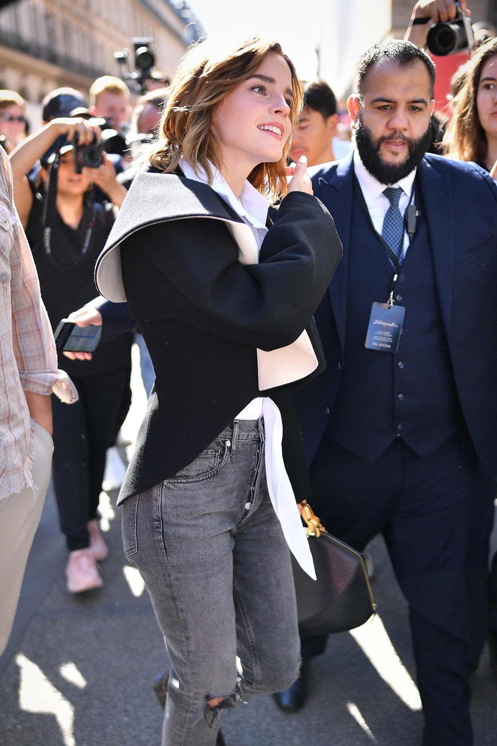 Emma Watson Wore Her Skinny Jeans To Couture Fashion Week