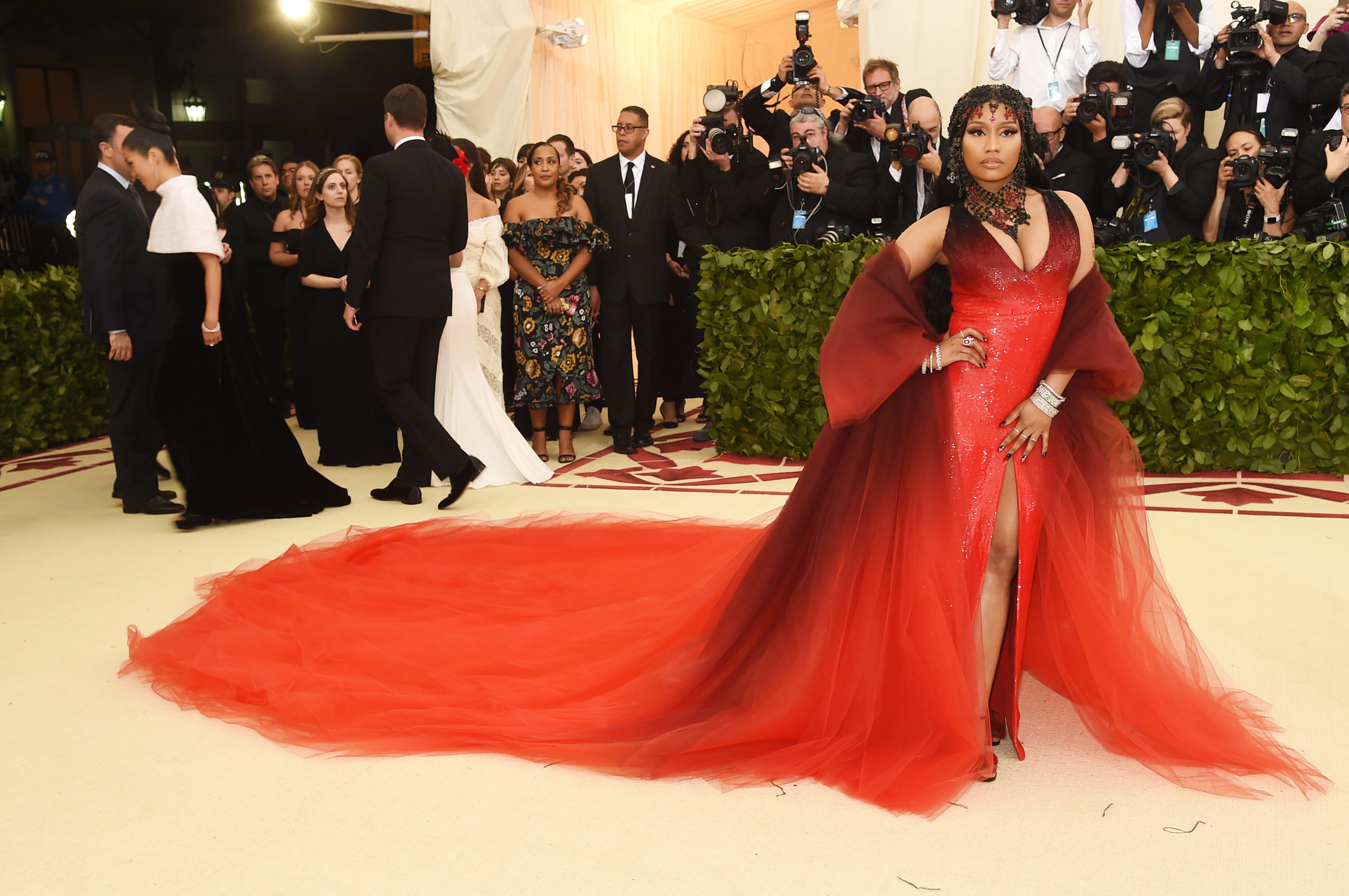 Nicki Minaj attends the Heavenly Bodies: Fashion & The Catholic Imagination Costume Institute Gala at The Metropolitan Museum of Art
