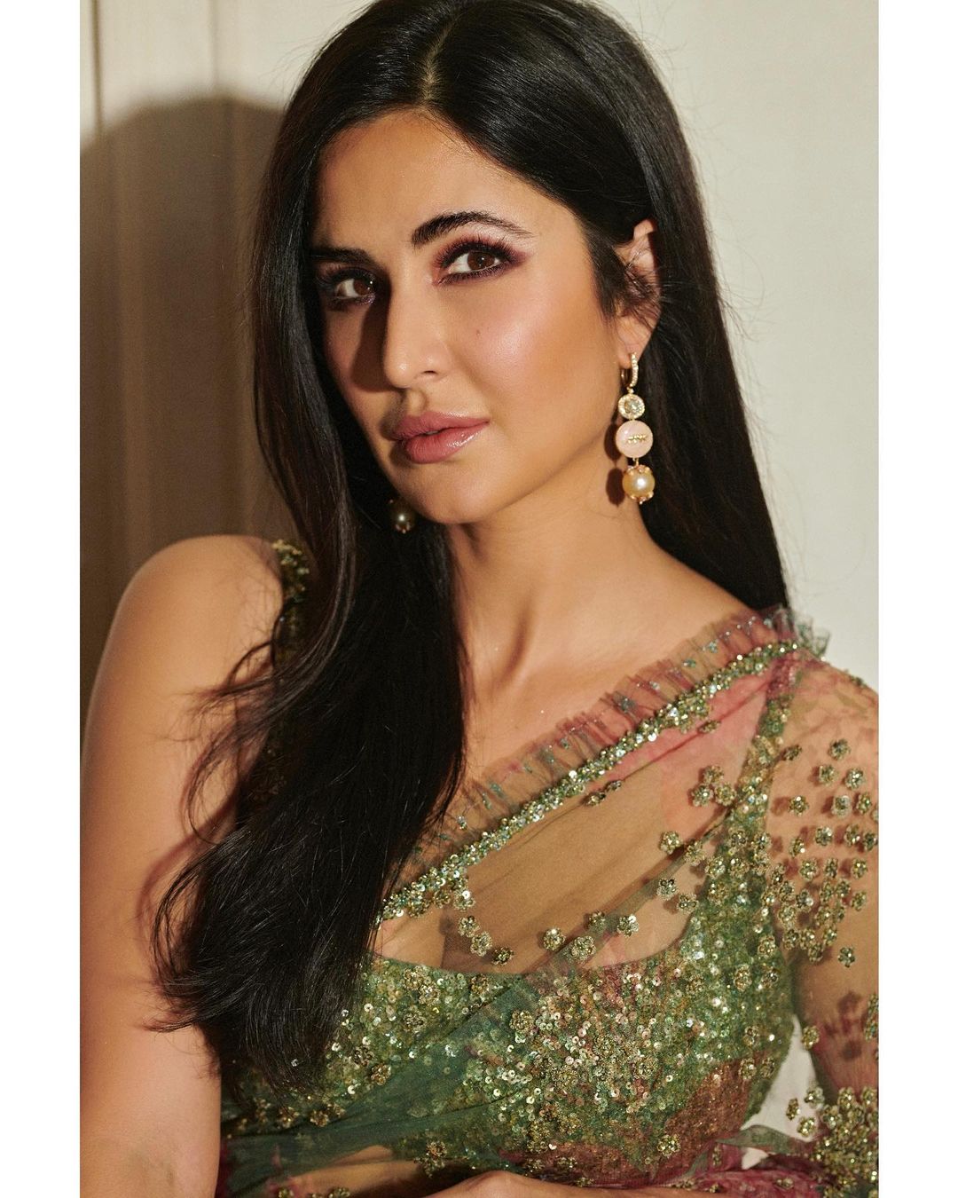 Katrina Kaif is always a pretty sight when wearing sarees. Scroll ahead to take a look.