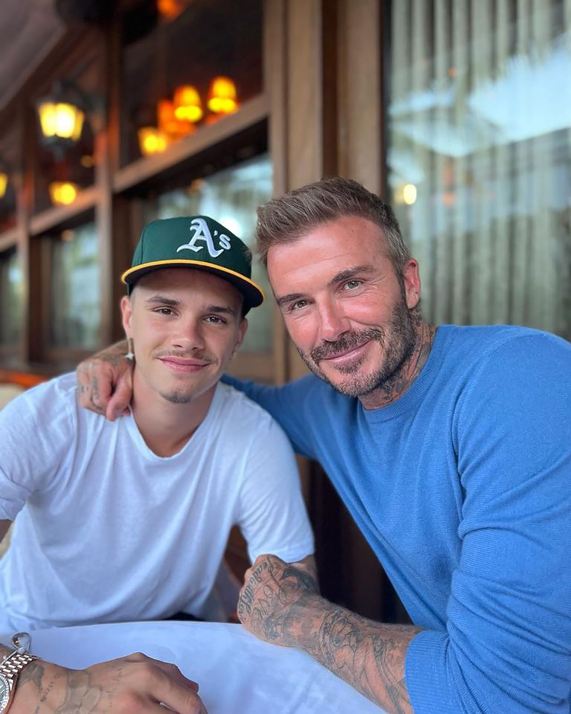 David Beckham spends time with his son Romeo for his birthday.