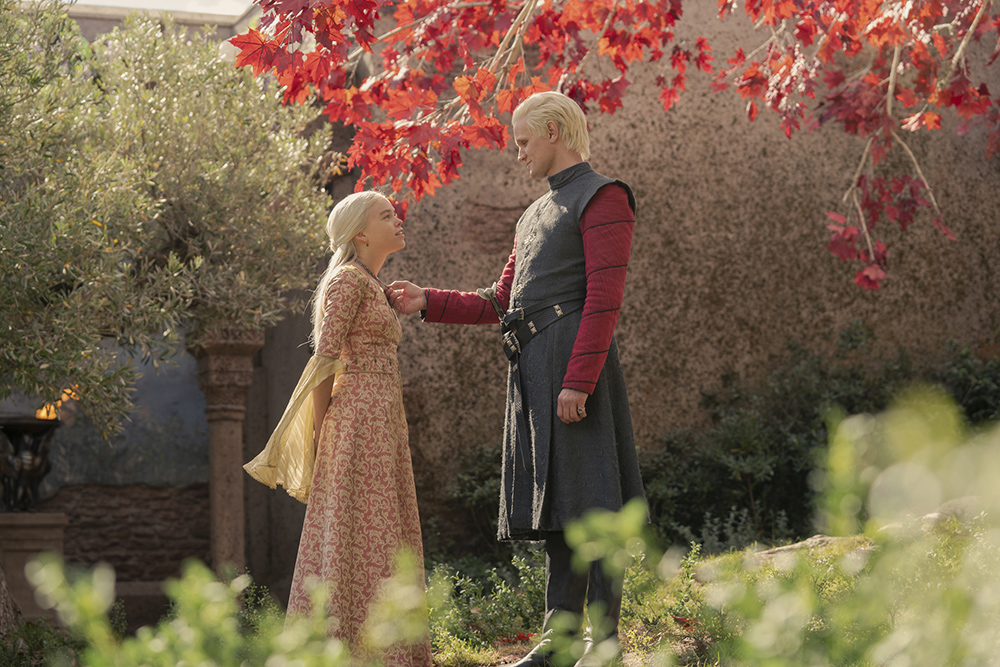 Daemon returns to Kingâ€™s Landing in episode 4. He shares a quiet moment with Rhaenyra in this scene