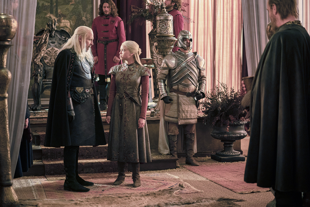 Tensions are high between King Viserys and Rhaenyra in episode 3. Rhaenrya feels betrayed Viserys chose Alicent to be his new wife