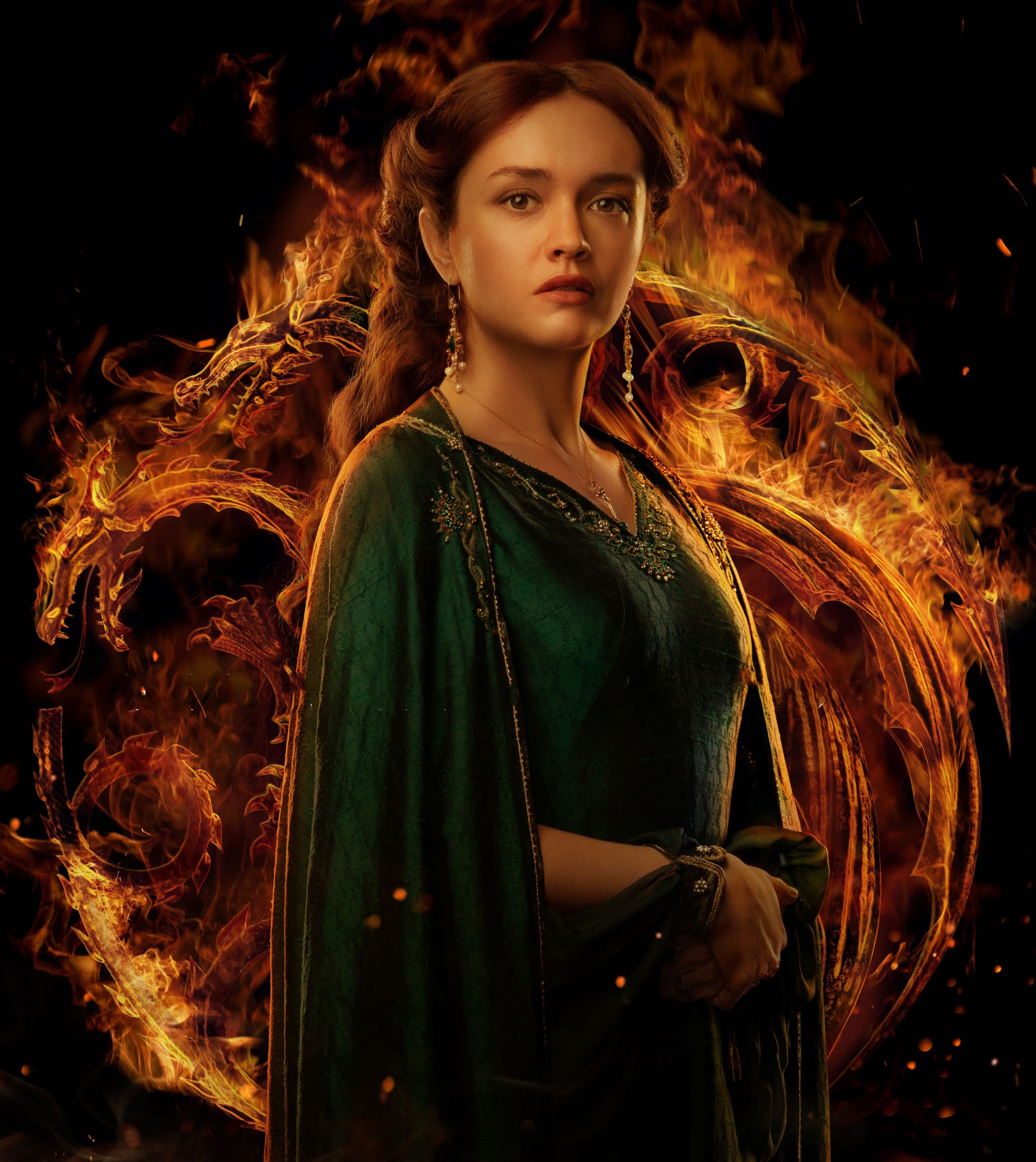 Olivia Cooke as Alicent Hightower House Of The Dragon Wallpaper in TV Series Wallpaper
